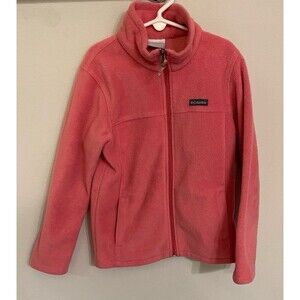 Pink Columbia Girl Fleece Zipper Jacket, Size Youth Small, Size 8